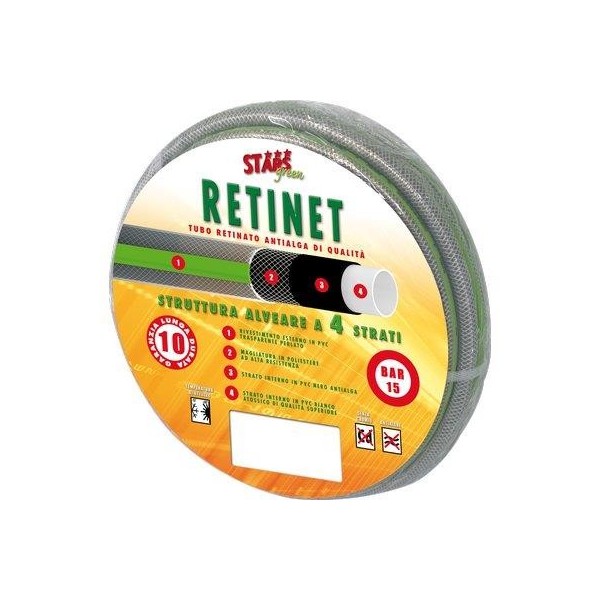 Tubo irrigazione retinato retinet MM 12 1/2 MT 25 Stars