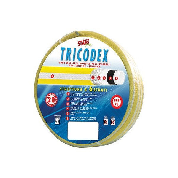 Tubo irrigazione magliato tricodex MM 12 1/2 MT 25 Stars