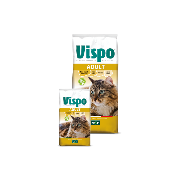 Crocchette per gatti pollo, tacchino e riso Vispo 20 kg Petrini