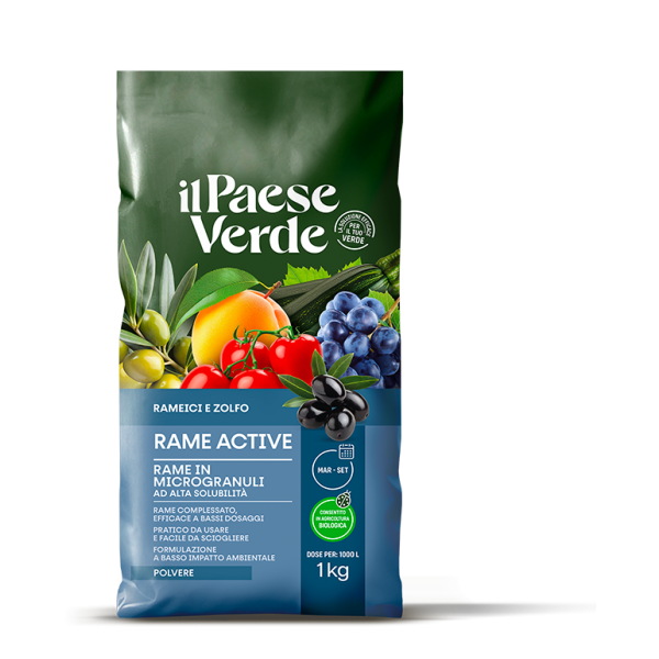 Fertilizzante al rame per difesa e nutrizione delle piante Rame active Il Paese Verde