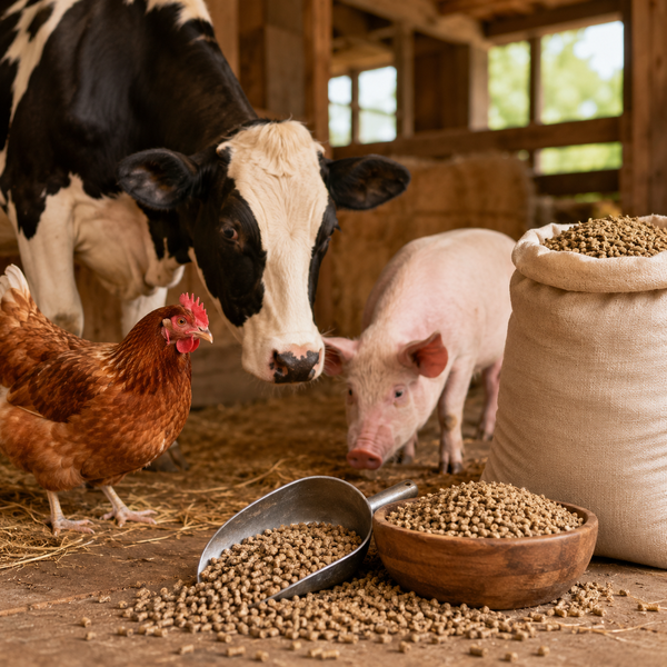 Mangimi per animali zootecnici e da allevamento