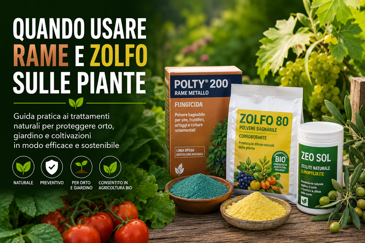 Quando Usare Rame e Zolfo sulle Piante